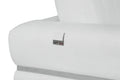 Top Grain Italian Leather Loveseat White Foam Leather