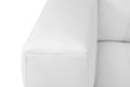 Top Grain Italian Leather Loveseat White Foam Leather