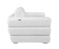 Top Grain Italian Leather Loveseat White Foam Leather