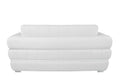 Top Grain Italian Leather Loveseat White Foam Leather