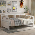 Modern Solid Wood Daybed, Multifunctional, Twin Size, White Previous Sku: Wf191899Aak White Solid Wood