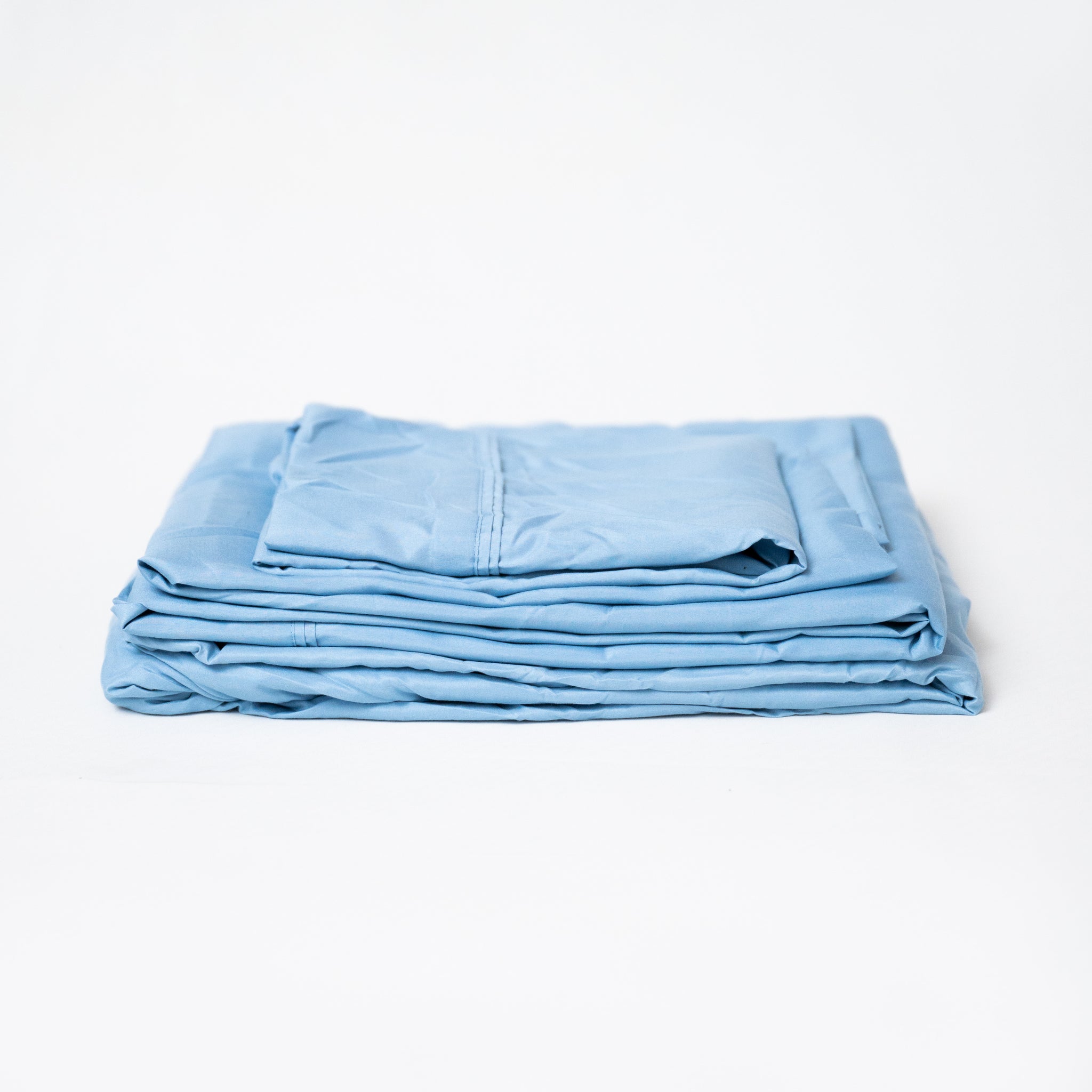 4 Piece Sapphire Brushed Microfiber Full Hypoallergenic Sheet Set Blue Microfiber