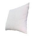 Hugo 20 X 20 Square Accent Throw Pillow, Embroidered Geometric Abstract Pattern, With Filler, White White Cotton