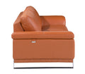 Top Grain Italian Leather Chair Camel Foam Leather