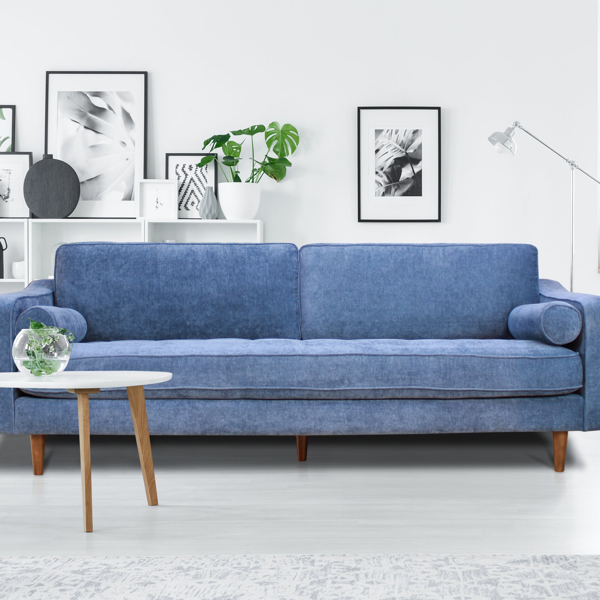 Anderson Sofa Denim Blue Blue Upholstered