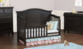 Glendale 4 In 1 Convertible Crib Charcoal Brown Dark Brown Solid Wood