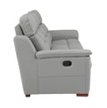 Modern Reclining Leather Air Upholstered Chair Gray Foam Leather