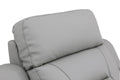 Modern Reclining Leather Air Upholstered Chair Gray Foam Leather