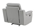 Modern Reclining Leather Air Upholstered Chair Gray Foam Leather