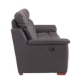 Reclining Modern Leather Air Upholstered Chair Brown Foam Leather