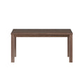 Albany 63 Inches Solid Wood Dining Table For 6, Small Kitchen Table, Dinner Table, Breakfast Table Espresso Solid Wood