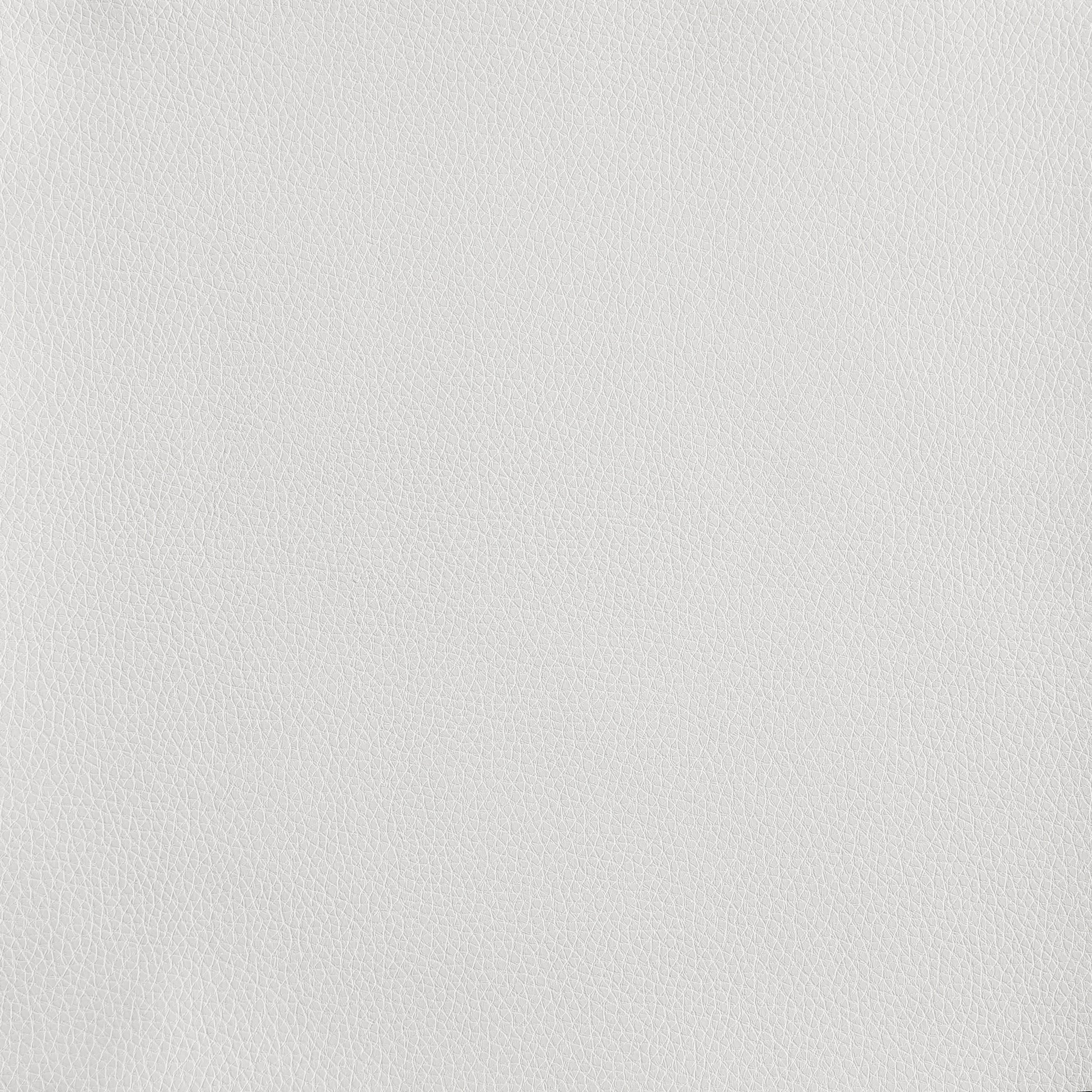 Genuine Leather Ottoman White Foam Leather