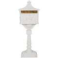 Cast Aluminum Mail Box,Postal Boxmailbox Color White White Aluminium