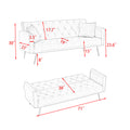 71 Inch Convertibleseat Sofa, American Retro Pink Velvet, Suitable For Small Living Room, Bedroom, Office Pink Velvet 2 Seat