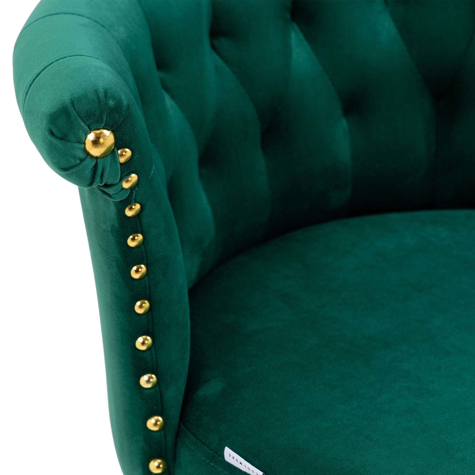 Coolmore Swivel Bar Stools With Backrest Footrest With A Fixed Height Of 360 Degrees Emerald Solid Wood