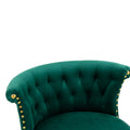 Coolmore Swivel Bar Stools With Backrest Footrest With A Fixed Height Of 360 Degrees Emerald Solid Wood