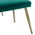 Coolmore Velvet Accent Chair With Adjustable Armrests And Backrest, Button Tufted Lounge Chair, Single Recliner Armchair With Ottoman Green Metal