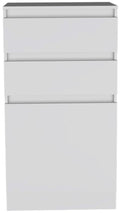 Cassel 2 Drawer Dresser White White Particle Board