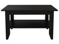 Danvers Rectangle Coffee Table Black Wengue Black Particle Board