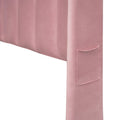 Queen Size Storage Bed Velvet Upholstered Platform Bed With A Big Drawer Pink Pink Velvet