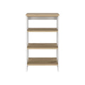 Nashua 4 Shelf Linen Cabinet Light Oak And White White Particle Board