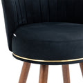 Coolmore Counter Height Bar Stools Set Of 2 For Kitchen Counter Solid Wood Legs With A Fixed Height Of 360 Degrees Black Solid Wood