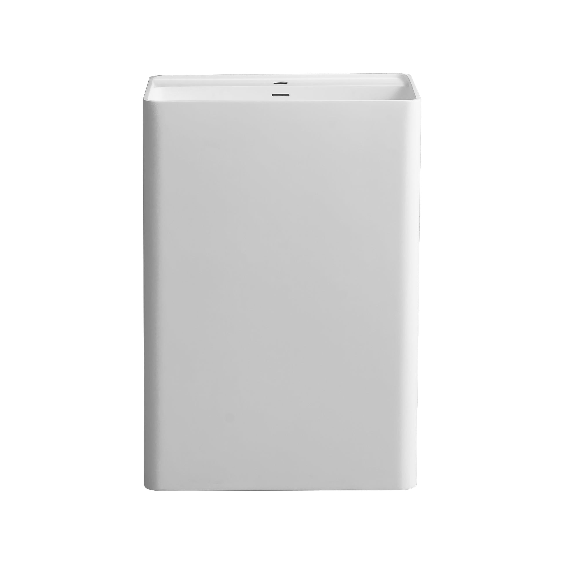 23.6"Solid Surface Basin White Solid Surface