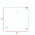 Elkins 3 Drawer Kitchen Island White And Pine White Particle Board