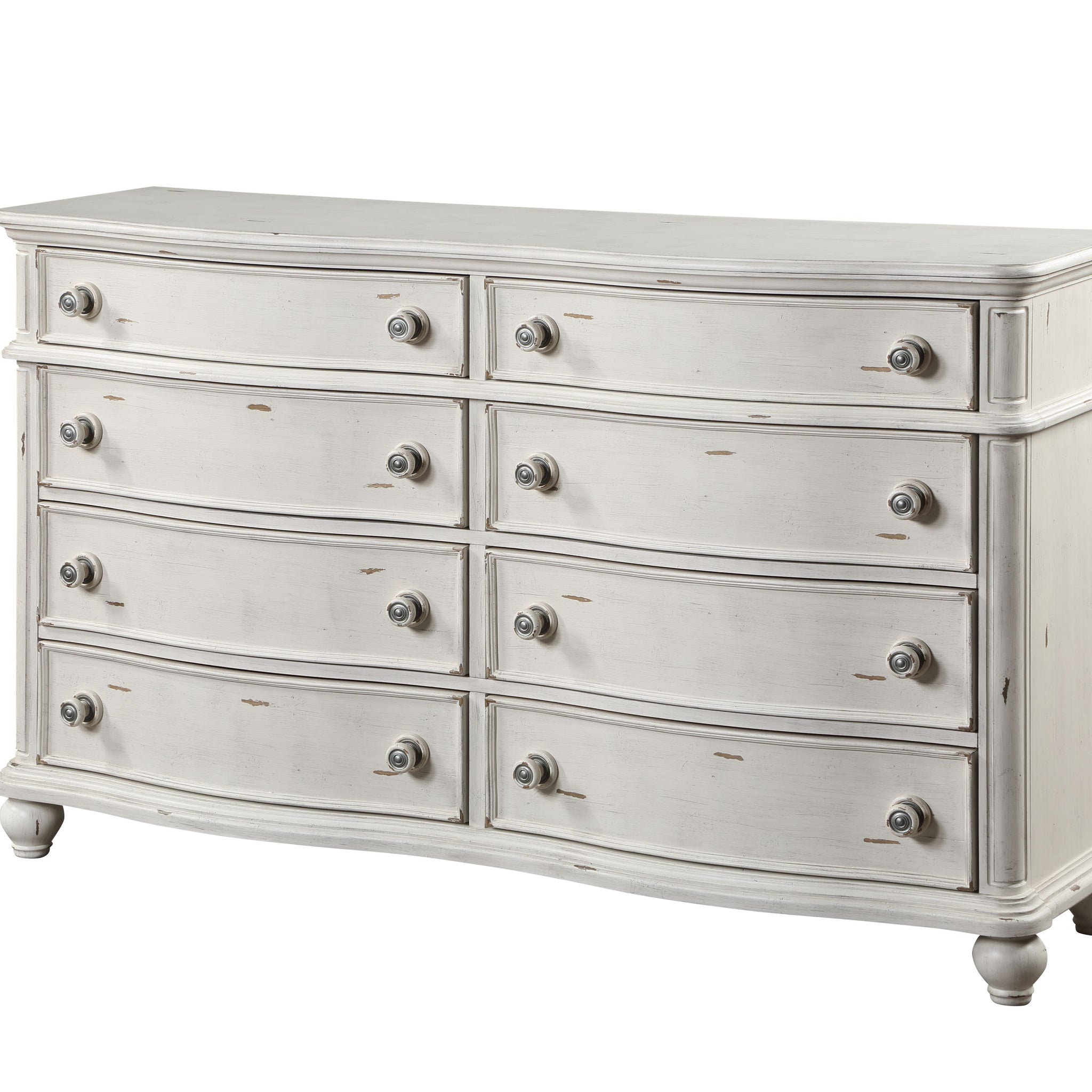 Jaqueline Dresser Antique White Finish Bd01436 Antique White Mdf