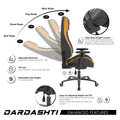 Next Gen Ergonomic Gaming Chair, 8 Way Adjustable Arm Rest, Multi Tilt, Steel Frame In Yellow Yellow Foam