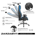 Next Gen Ergonomic Gaming Chair, 8 Way Adjustable Arm Rest, Multi Tilt, Steel Frame In Blue Blue Foam