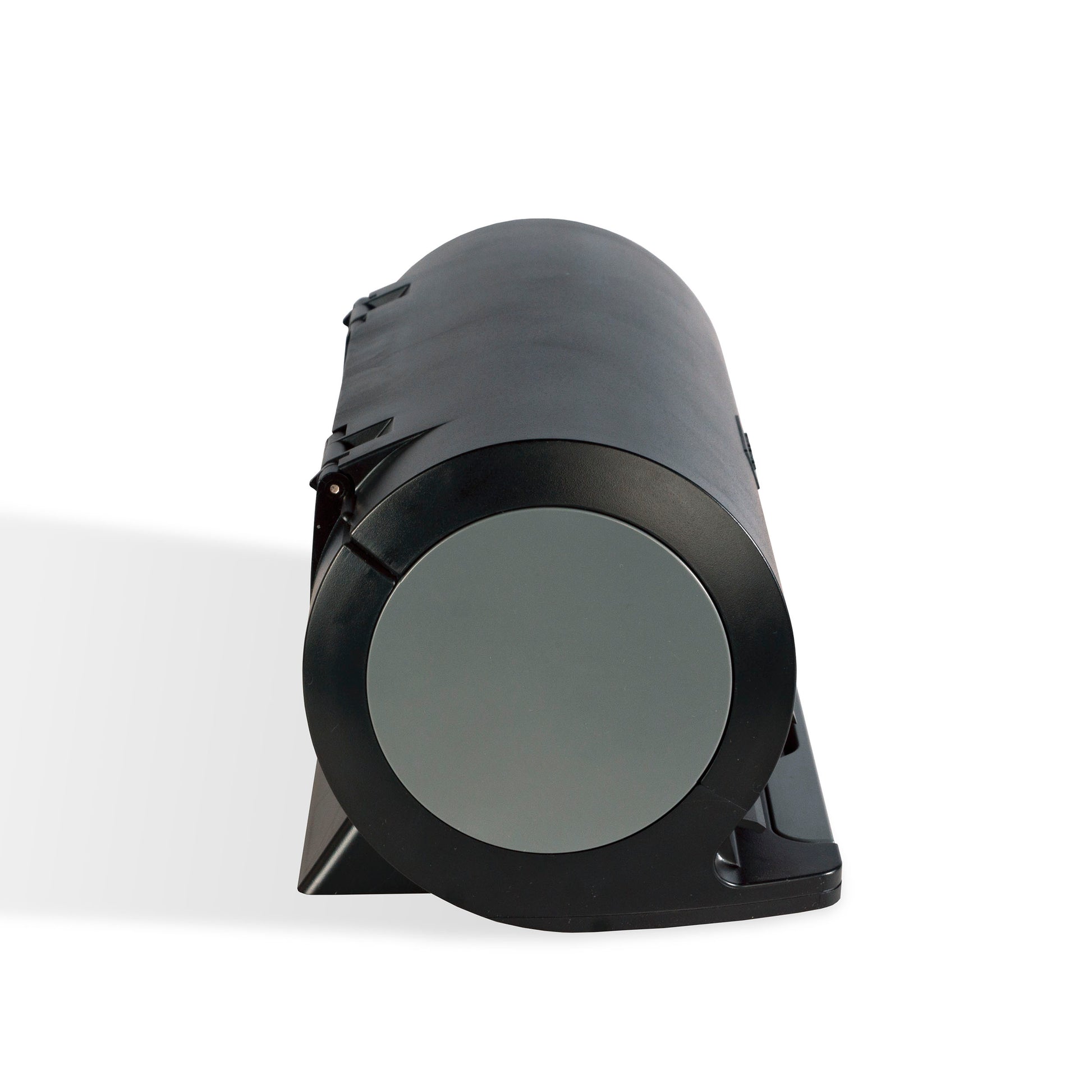 Space Saving Disc Storage Drum Black Plastic