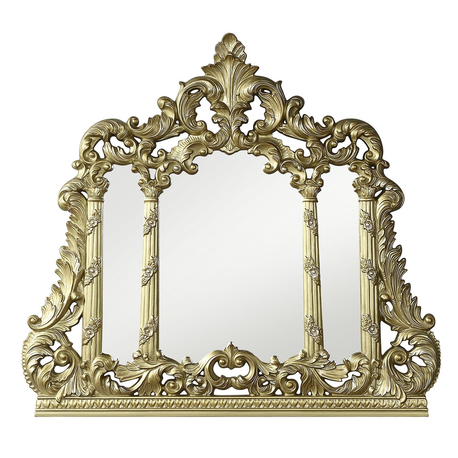 Cabriole Mirror Gold Finish Bd01465 Gold Mdf