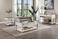 Florian Coffee Table W Lift Top In Oak & Antique White Finish Lv01662 Antique White Solid Wood Mdf