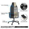 Next Gen Ergonomic Gaming Chair, 8 Way Adjustable Arm Rest, Multi Tilt, Steel Frame In Blue Blue Foam