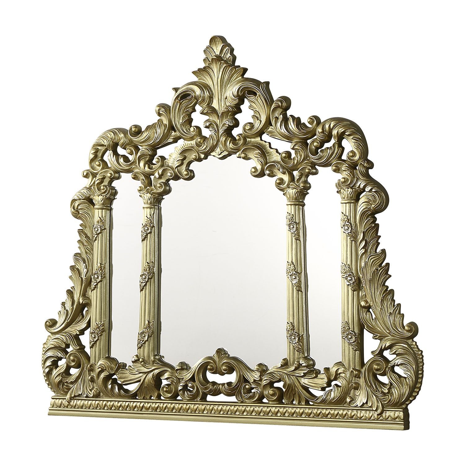 Cabriole Mirror Gold Finish Bd01465 Gold Mdf