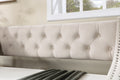 Upholstered Daybed With Trundle, Twin Size Frame, Beige Velvet Beige Foam Solid Wood