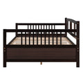 Full Size Daybed With Support Legs, Espresso Old Sku: Wf191900Aap Espresso Solid Wood