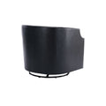 Coolmore Swivel Chair Living Room Chair Black Metal