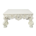Adara Coffee Table Antique White Finish Lv01217 Antique White Mdf