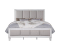 Katia Ck Bed Light Gray Linen, Rustic Gray & Weathered White Finish Bd00658Ck Light Gray Linen