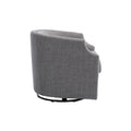Coolmore Swivel Chair Living Room Chair Dark Gray Metal