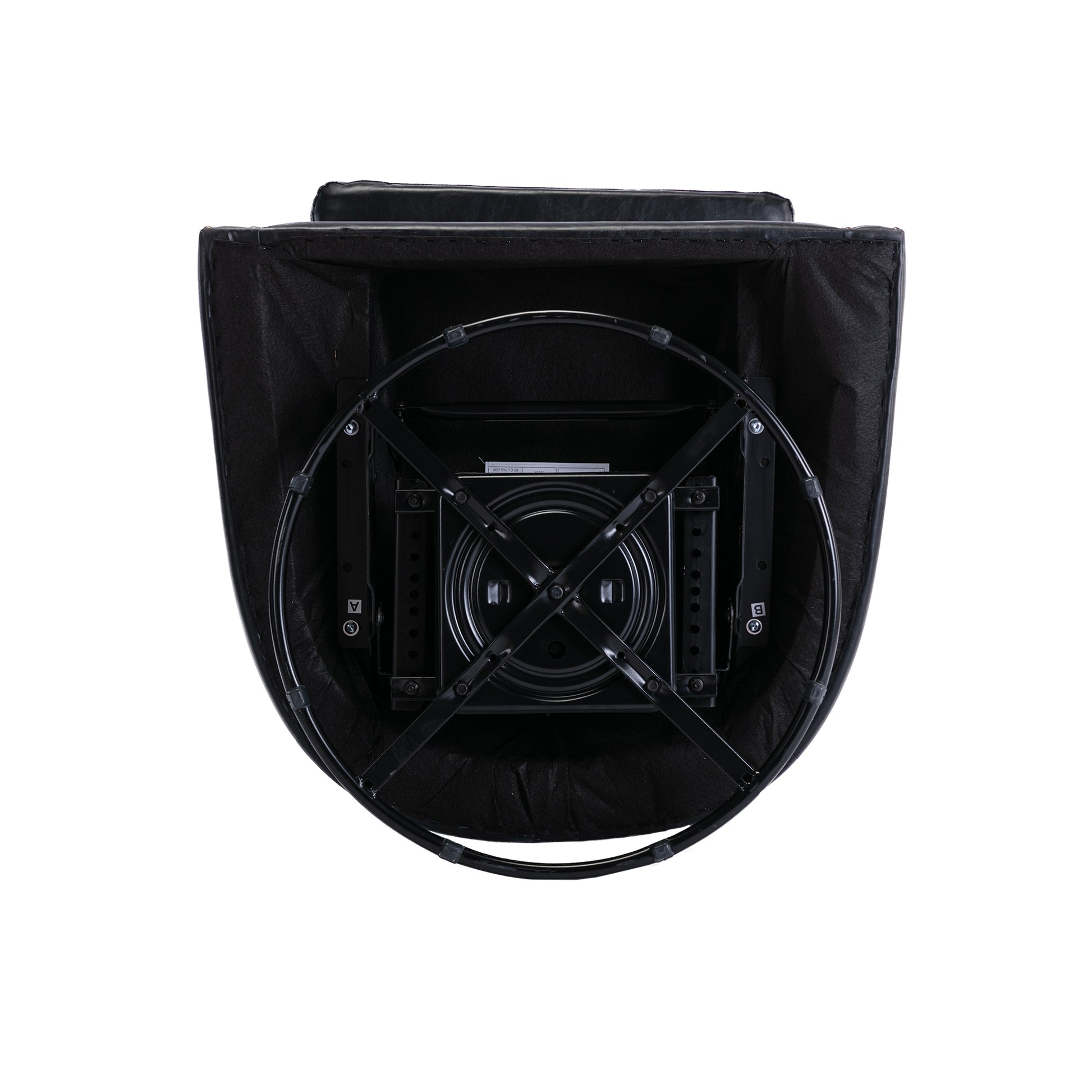 Coolmore Swivel Chair Living Room Chair Black Metal