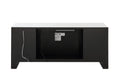 Noralie Tv Stand W Fireplace & Led Mirrored & Faux Diamonds Lv00317 Silver Mdf