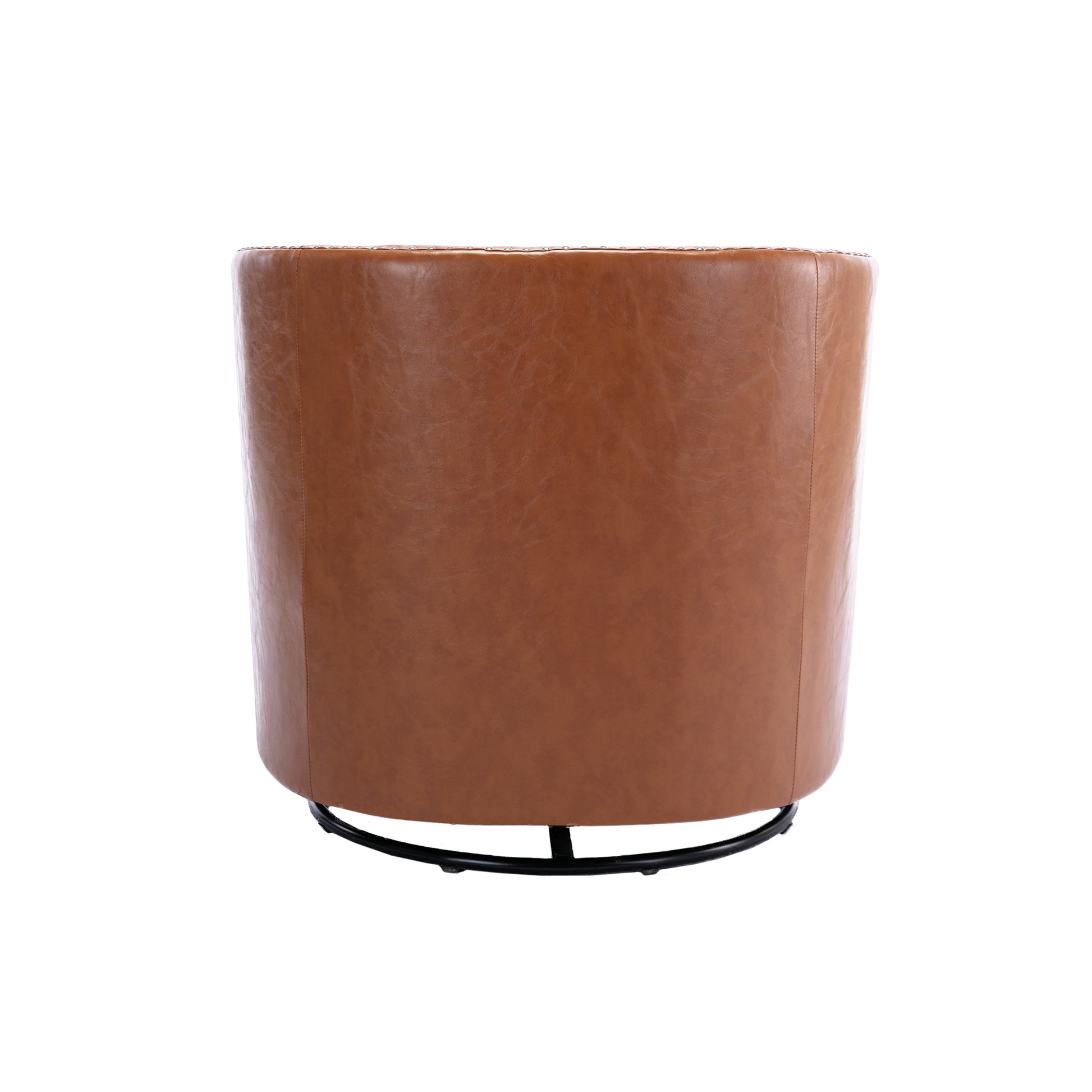 Coolmore Swivel Chair Living Room Chair Light Brown Metal