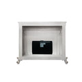 Picardy Fireplace Antique Pearl Finish Ac01345 Antique White Solid Wood Mdf