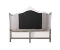 Ausonia Ck Bed Velvet & Antique Platinum Finish Bd00601Ck Antique Gray Velvet