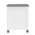 3 Pieces Bedroom Sets Full Size House Bed With Storage Headboard, Wooden Nightstand And Storage Dresser,Gray Gray Wood