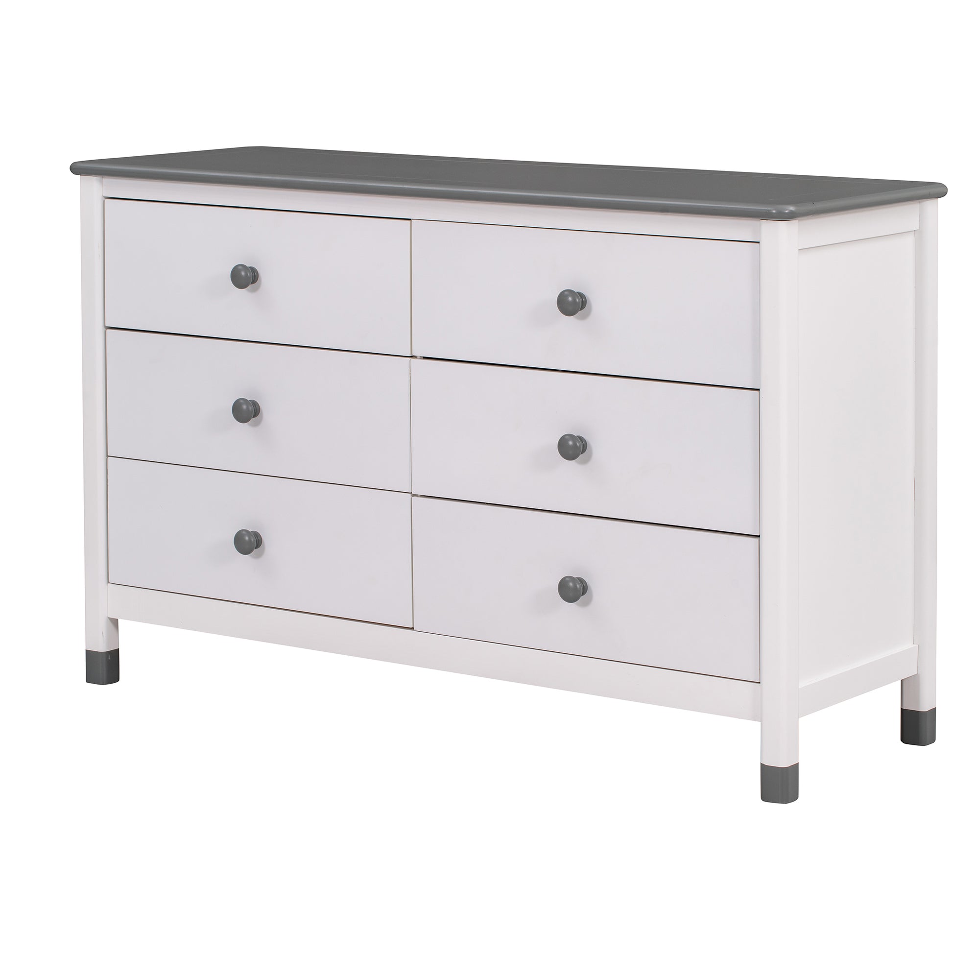 3 Pieces Bedroom Sets Full Size House Bed With Storage Headboard, Wooden Nightstand And Storage Dresser,Gray Gray Wood