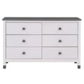 3 Pieces Bedroom Sets Full Size House Bed With Storage Headboard, Wooden Nightstand And Storage Dresser,Gray Gray Wood